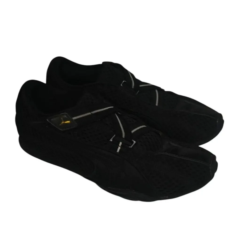 Black Puma velcro sneakers sz 8